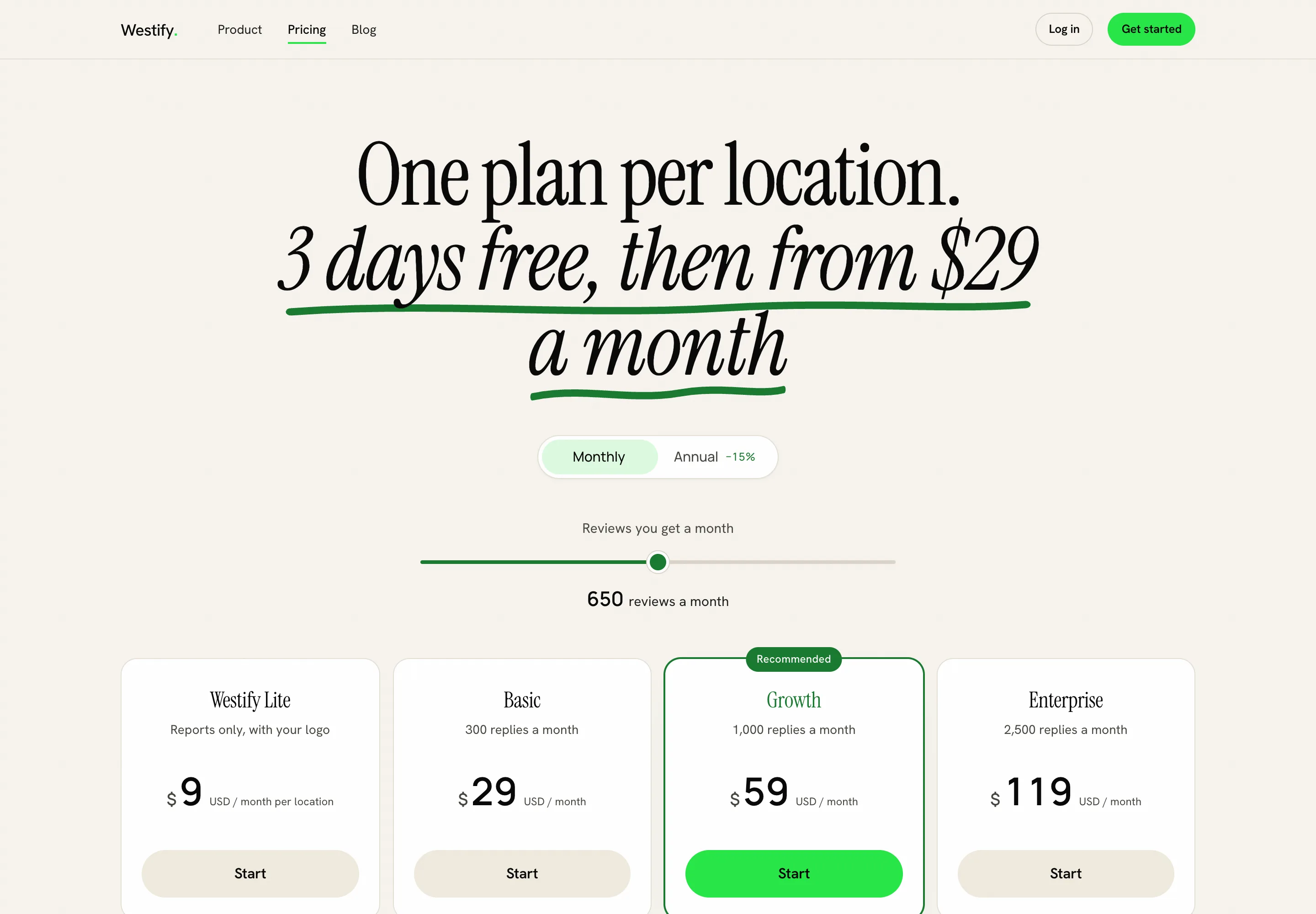 Westify screenshot 1